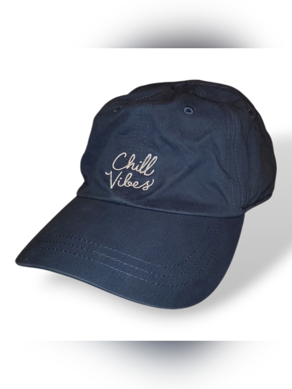 PINK Victoria's Secret Blue Logo Baseball Cap